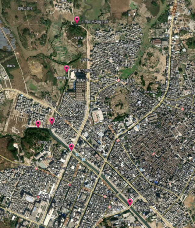 公平镇境内的治污监测点。 图片